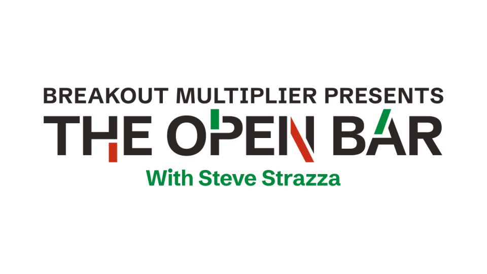 breakout multiplier presents the open bar with steve strazza logo
